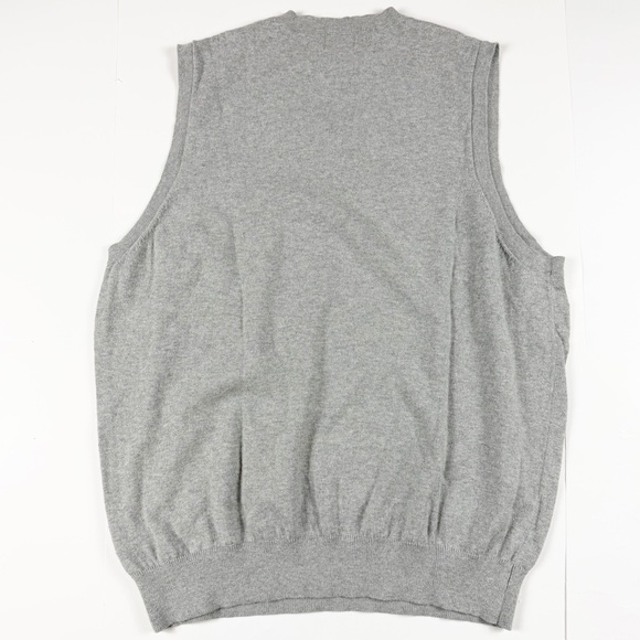 L.L. Bean Vintage Cashmere Blend Gray V-Neck Sweater Vest XL - Picture 2 of 3